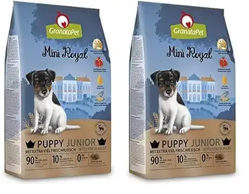 GranataPet Mini Royal Junior Hundefutter für Welpen, 1 kg Packung