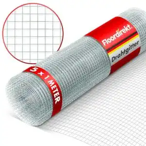Drahtgitter Floordirekt mit 6,3 mm Maschenweite, verzinkt, 100 cm x 5 m