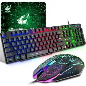 Gaming Tastatur und Maus Set von Ziyou Lang mit RGB Hintergrundbeleuchtung