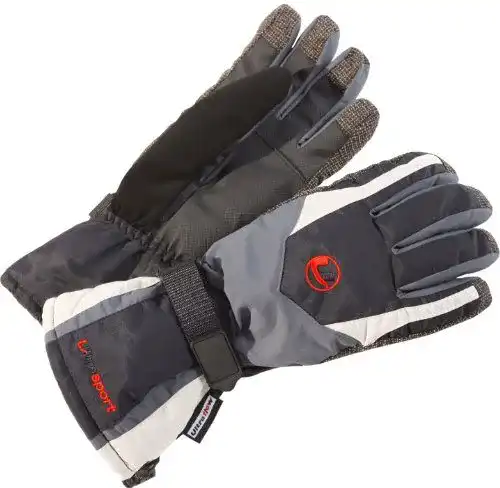 Ultrasport Herren Skihandschuhe Schwarz/Grau Größe L