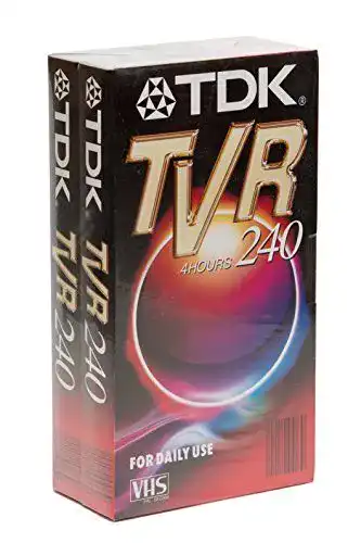 TDK TVR 240 VHS Leerkassetten 4h im Doppelpack