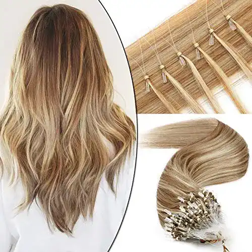 Haartressen SEGO Microring Extensions aus Echthaar für Haarverlängerungen