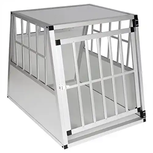 Hundebox für Autos von EUGAD – Aluminium Hundetransportbox für große Hunde