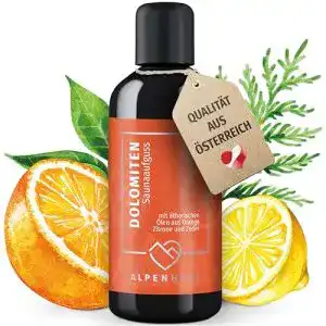 Orangenöl Saunaaufguss von North-West Alpenherz, 100% naturrein, 100ml