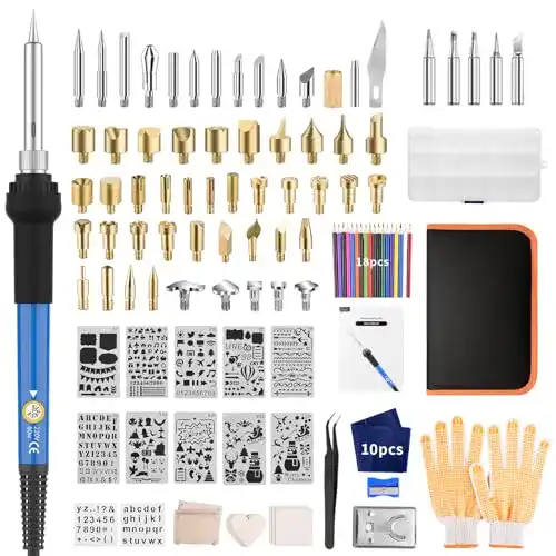 Lötkolben-Set AOZOY für Brandmalerei und Gravur 113 Teile