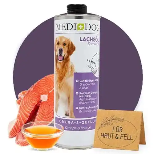 Medidog Premium Lachsöl für Hunde, 1000 ml
