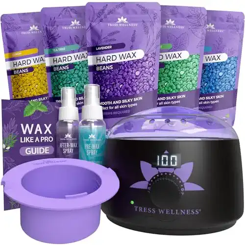Waxing Set Tress Wellness Wachswärmer für Haarentfernung