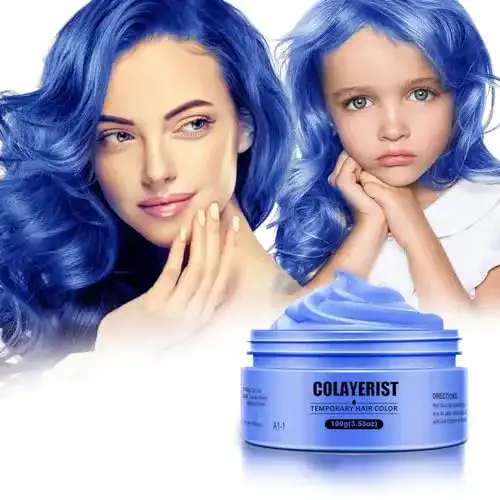 Blaue Haarfarbe Colayerist Blau – Temporäre Auswaschbare Haarfarbe