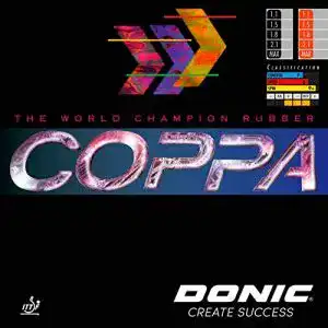 Tischtennis Belag Donic Coppa, Schwarz, 1,5 mm