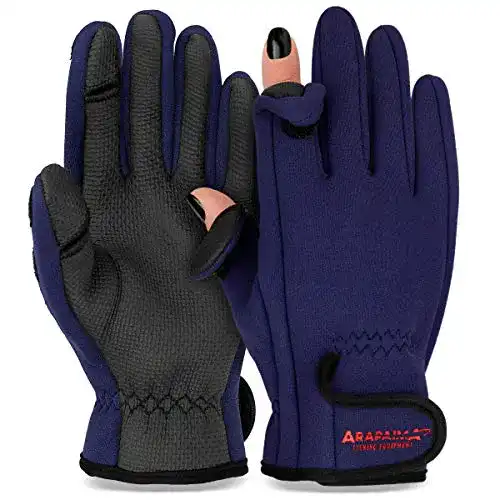 Angelhandschuhe Thermo für Angler Neoprenhandschuhe mit Fingerfreiheit