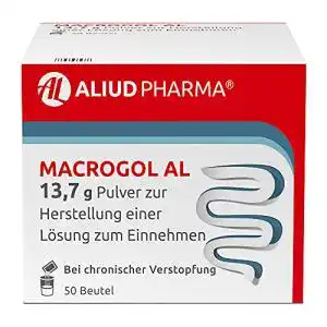 Macrogol Al Aliud Pharma, 13,7 g Pulver zur Behandlung von Verstopfung (50 Beutel)