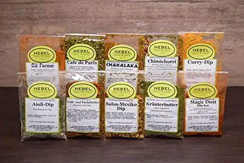 Grillgewürz Hebel’s Probier-Set mit 10 Gewürzmischungen