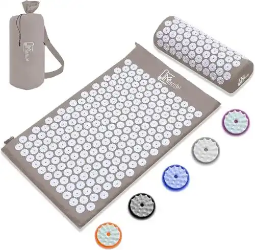 Akupressurmatte Mattibi und Akupressurkissen für Massage