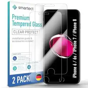 Smartect Panzerglas für iPhone 7 – 2 Stück Schutzglas klar