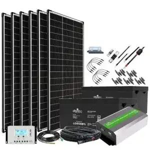 Solaranlage Garten Offgridtec Autark XXL-Master 600W mit 2000W AC Leistung