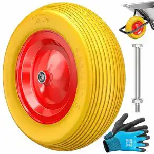Schubkarrenrad aus Vollgummi MASKO PU 200 kg pannensicher