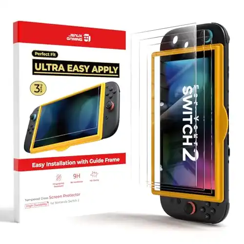 Nintendo Switch Schutzfolie Jsaux 3er-Pack für Nintendo Switch 2