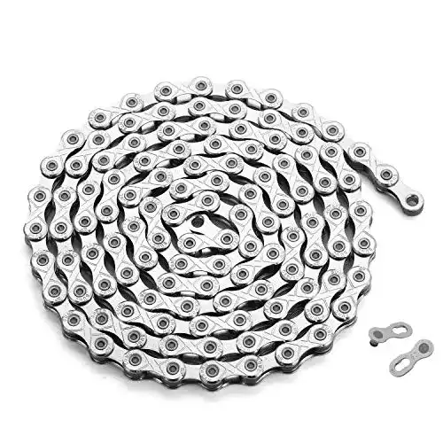 Zonkie 10-fach Fahrradkette 1/2 x 11/128 Zoll mit 116 Gliedern