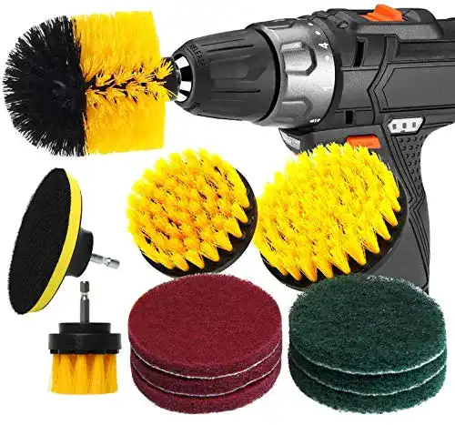 Bürstenaufsatz für Akkuschrauber RAIN QUEEN Set mit 10 Teilen