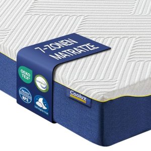 Kaltschaummatratze Coolux Sleep 90×200 cm – Orthopädische Schaum Matratze