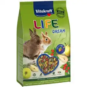 Zwergkaninchenfutter Vitakraft Life Dream mit Birne und Apfel