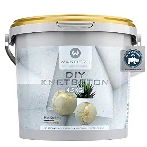 Knetbeton Wanders24 Bastelbeton, 4,5 kg für kreative Projekte