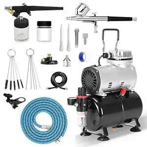 Airbrush-Set mit Kompressor und Dual Action Airbrush