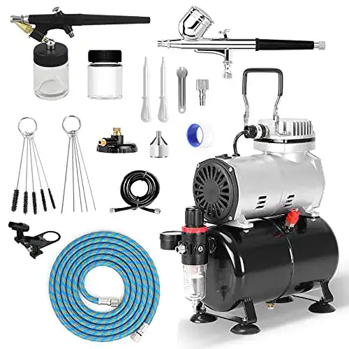 Airbrush-Set mit Kompressor und Dual Action Airbrush