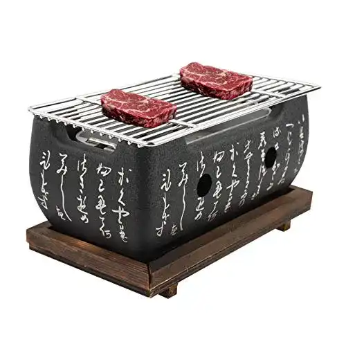 Yakitori-Grill Julykai Rechteckiger Holzkohleofen für die japanische Küche