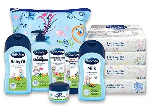 Bübchen Babypflege-Starterset 7-teilig für Neugeborene