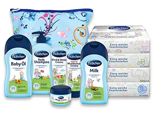 Bübchen Babypflege-Starterset 7-teilig für Neugeborene
