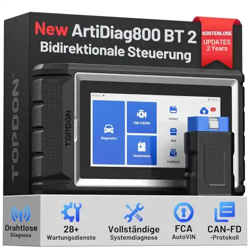 KFZ-Diagnosegerät TOPDON ArtiDiag800 BT für OBD2 und Batterie