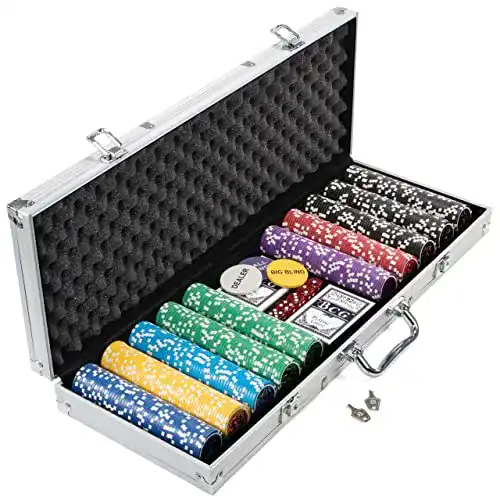 Pokerkoffer Sonlex mit 300 500 1000 Laser Pokerchips 12 g