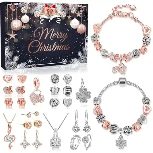 Schmuck Adventskalender Izoel 2025 für Frauen und Teenager