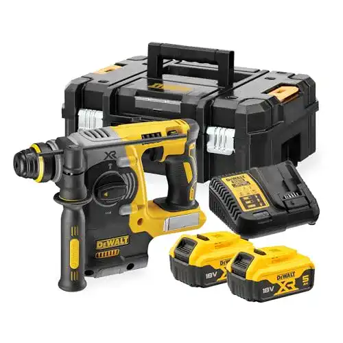 Dewalt 18 Volt SDS-plus Bohrhammer DCH273P2T mit 2 Akkus und Ladegerät