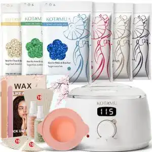 Waxing-Set KOTAMU Professionelles Set für Haarentfernung mit digitalem Wachswärmer