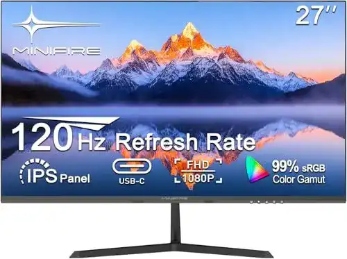 Randloser 27-Zoll Monitor Minifire mit IPS und 120Hz