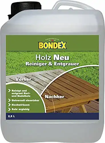 Bondex Holz-Entgrauer 329867 farblos 2,5 L für 17,5 m²
