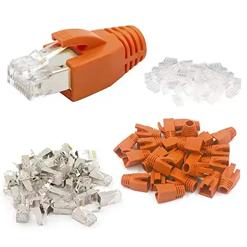 RJ45 Stecker VCE CAT7 CAT6A Netzwerkstecker 10 Stück