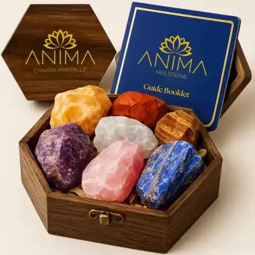 Energiesteine Anima Premium 7 Chakra Heilsteine Set