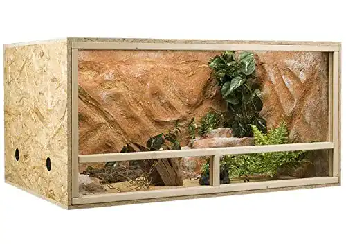 Terrarium aus OSB Holz mit Seitenbelüftung, 120x60x60 cm