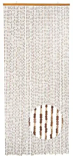 Perlenvorhang Kobolo Bamboo, 90x200cm, 45 Stränge, braun