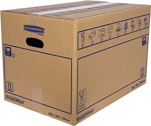 Umzugskartons Bankers Box 10er Pack mit Griffen für Transport und Aufbewahrung