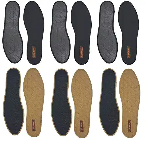 Zimtsohlen Cinnea Zimt-Einlegesohlen 3 Paar in Schwarz Größe 36