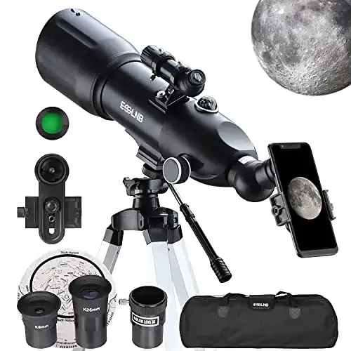 Teleskop ESSLNB Astronomie 400/80mm Refraktor für Kinder