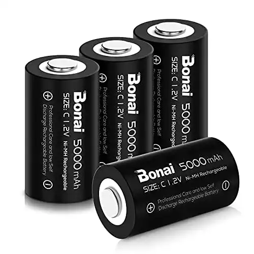 Akkus für Solarleuchten Bonai C 5000mAh NiMH wiederaufladbar