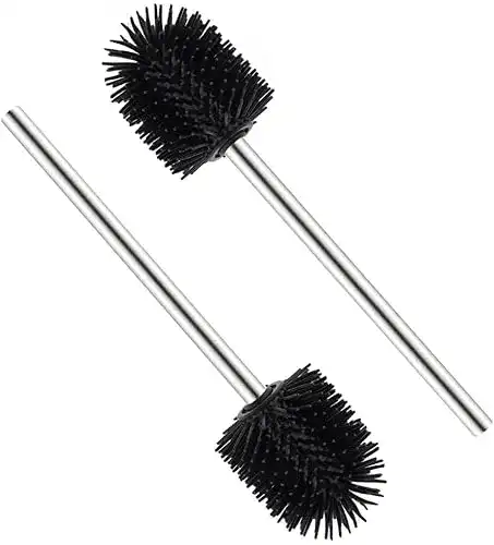 Silikon Klobürste Valschen 2 Stück für WC und Toilettenbürste