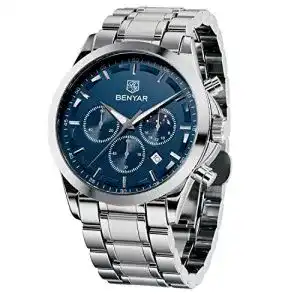 Chronograph von Benyar Herren-Armbanduhr im modernen Design
