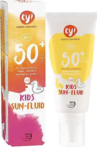 Sonnencreme Eco Cosmetics ey! Organic Cosmetics Sunfluid Kids LSF 50+