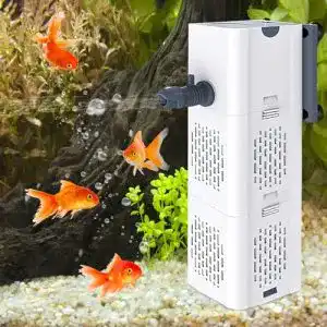Hengbird Aquarium Pumpe 60l 4-in-1 Innenfilter für Aquarien bis 60 Liter